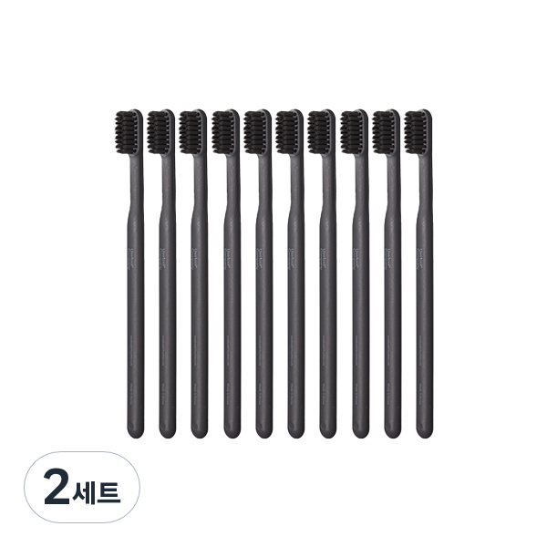 유즈툴컴퍼니 미세모 칫솔 + 캡 세트 블랙, 2세트, 10개입 96,000원