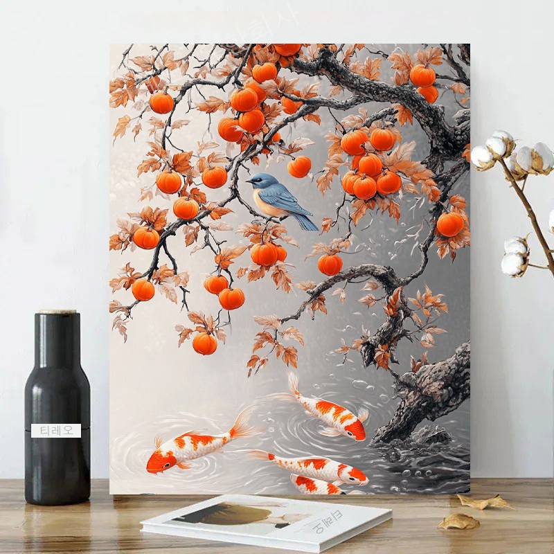 보석십자수 캔버스형 원형비즈십자수 DIY키트 40x50cm 3D 대형 선물용 재물 객실 풍수 인테리어 23,800원