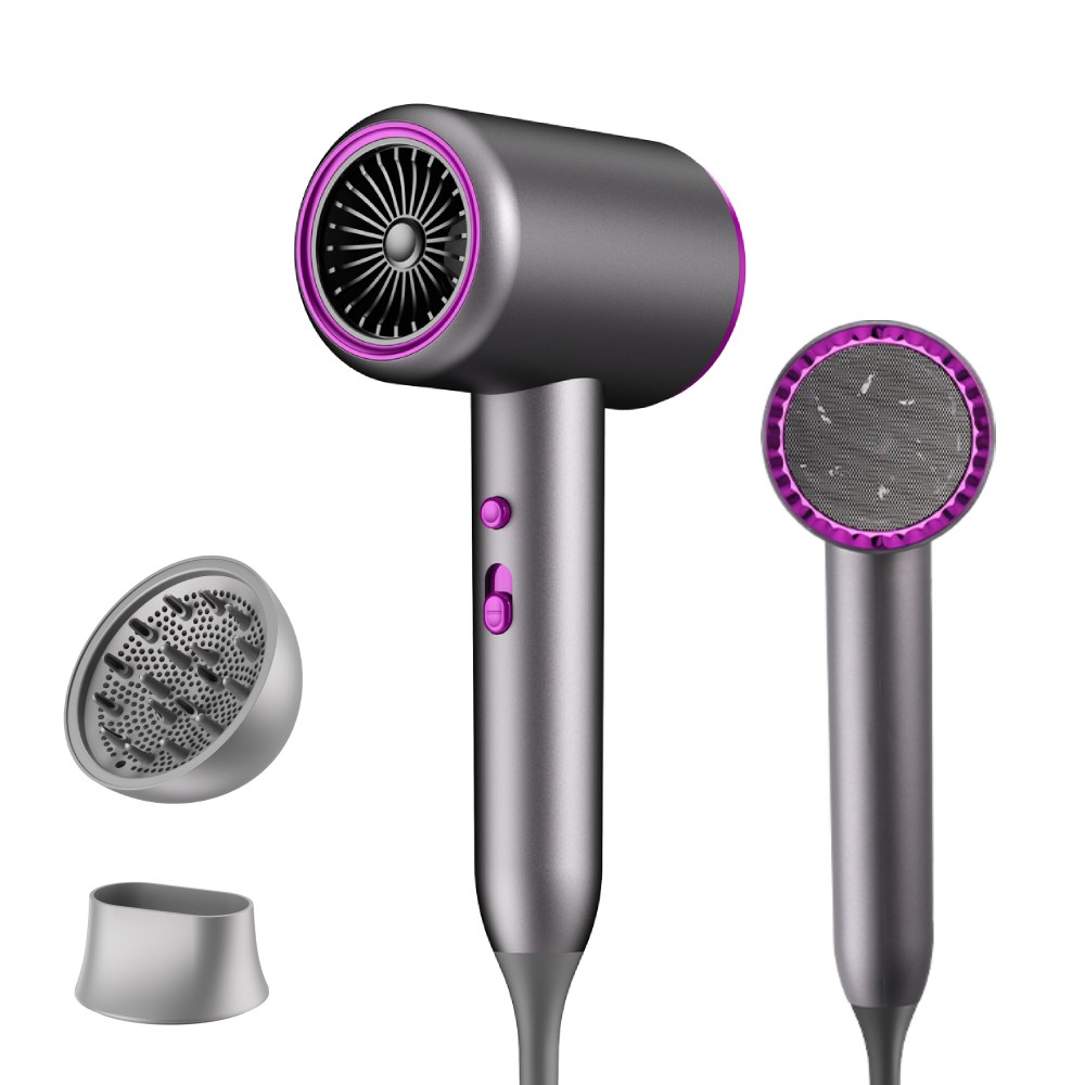 ZOZOFO 파워풍량 음이온 빠른 건조 헤어 드라이어 2000W, 그레이 34,390원