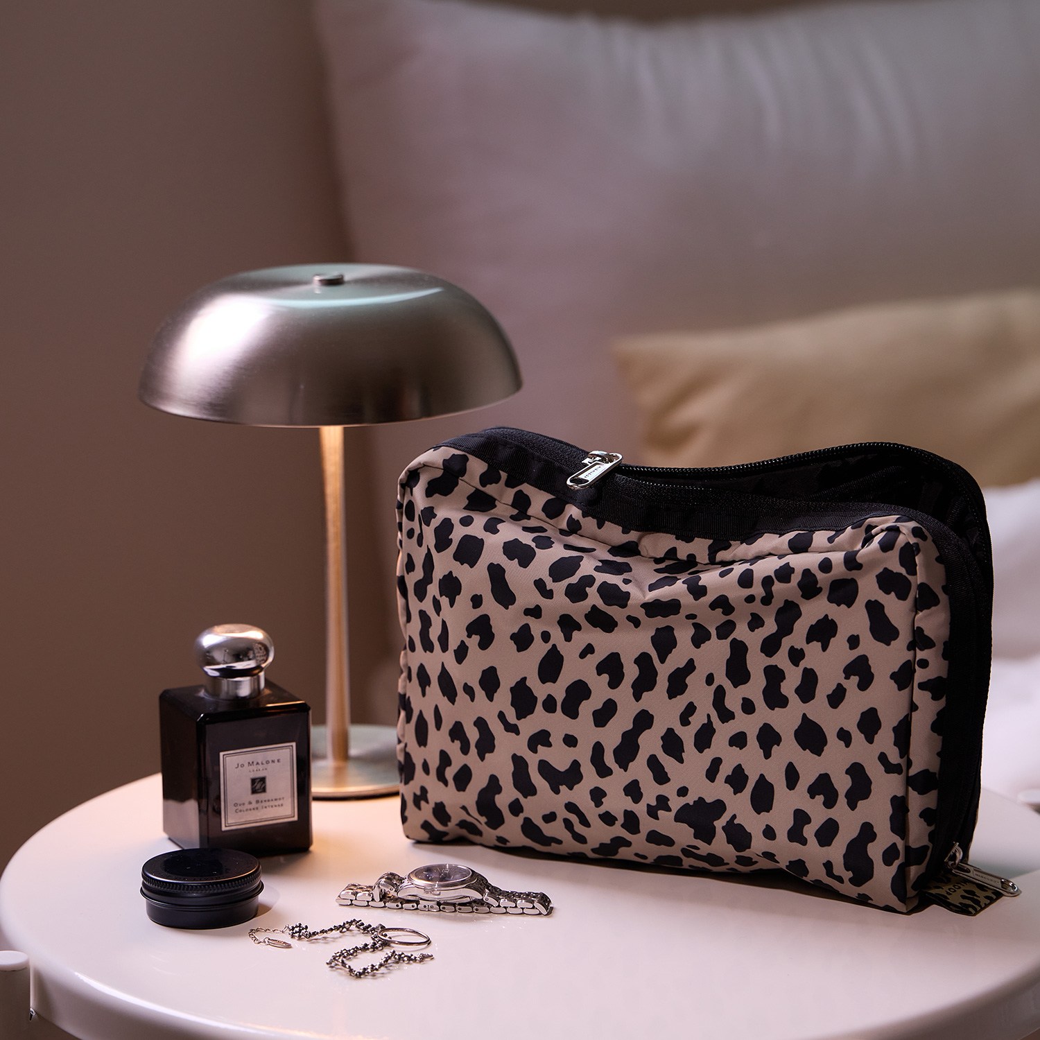 하이루프 블룸파우치 레오파드 플라워 호피 여행 메이크업 파우치 42,900원