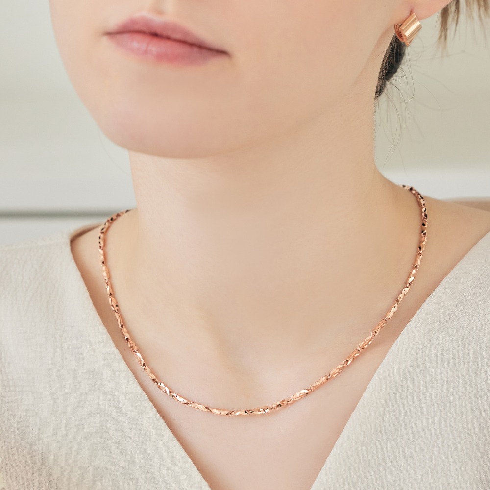 펠리체골드 14K 캔디크러쉬 목걸이 (+쇼핑백증정) 데일리 골드 레이어드 볼드 할로우 금 여성 기념일 선물 볼륨 로즈골드 1,997,400원