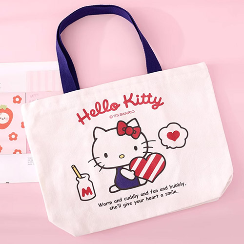 산리오 캔버스 프린트 에코백 캔버스 면가방 시장 쇼핑 학생 학원 14,890원