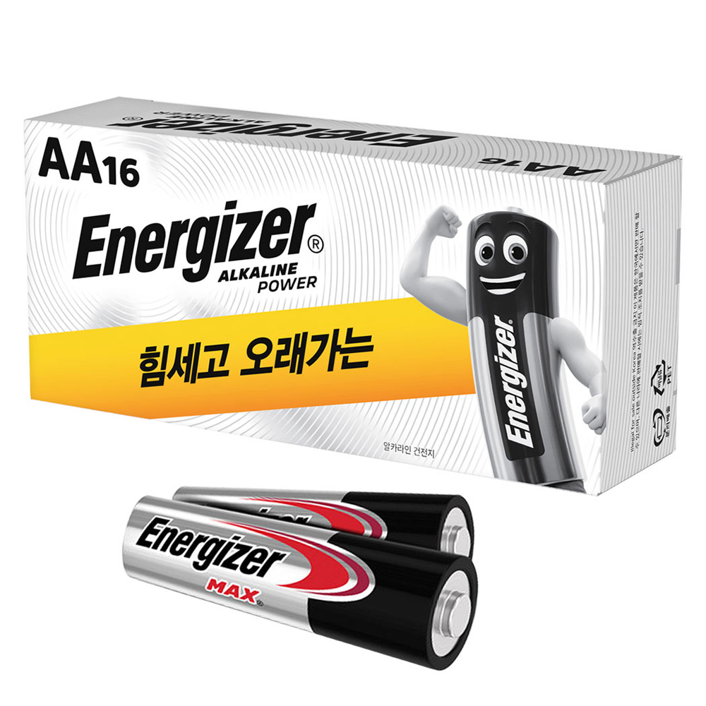 에너자이저 벨류 팩 알카라인 파워 건전지 AA 16p + 맥스 건전지 AA 2p, 18개입, 1개 13,900원