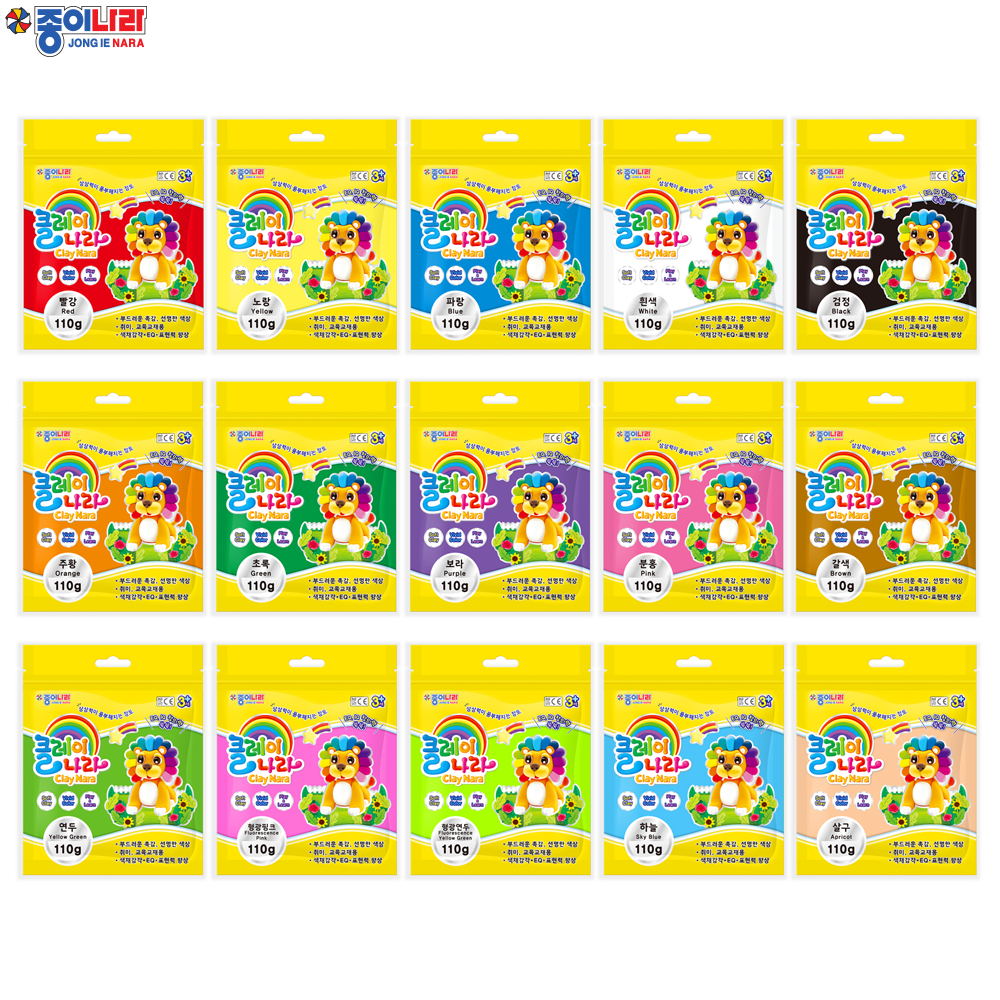 종이나라 클레이나라 110g (15색 택1) 2,380원