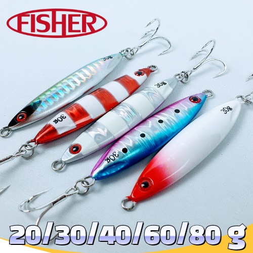 심쿵낚시-피셔 리얼앤초비 슬로우지그 메탈지그(20g~80g) 삼치/갈치/농어/방어/부시리 4,300원