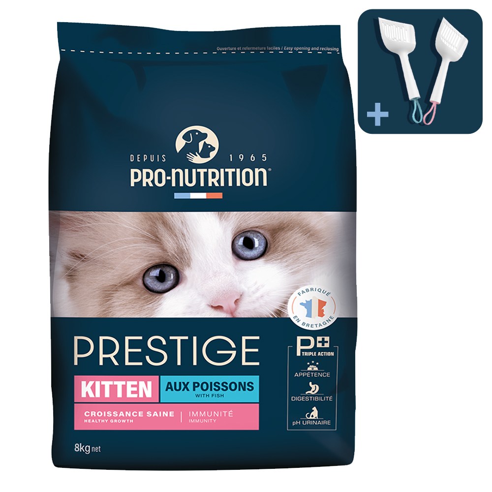 (향균 삽 증정) 프레스티지 캣 키튼 아기고양이 성장발육 주식 건식 사료 치킨 칠면조, 1개, 8kg, 닭+칠면조 89,000원