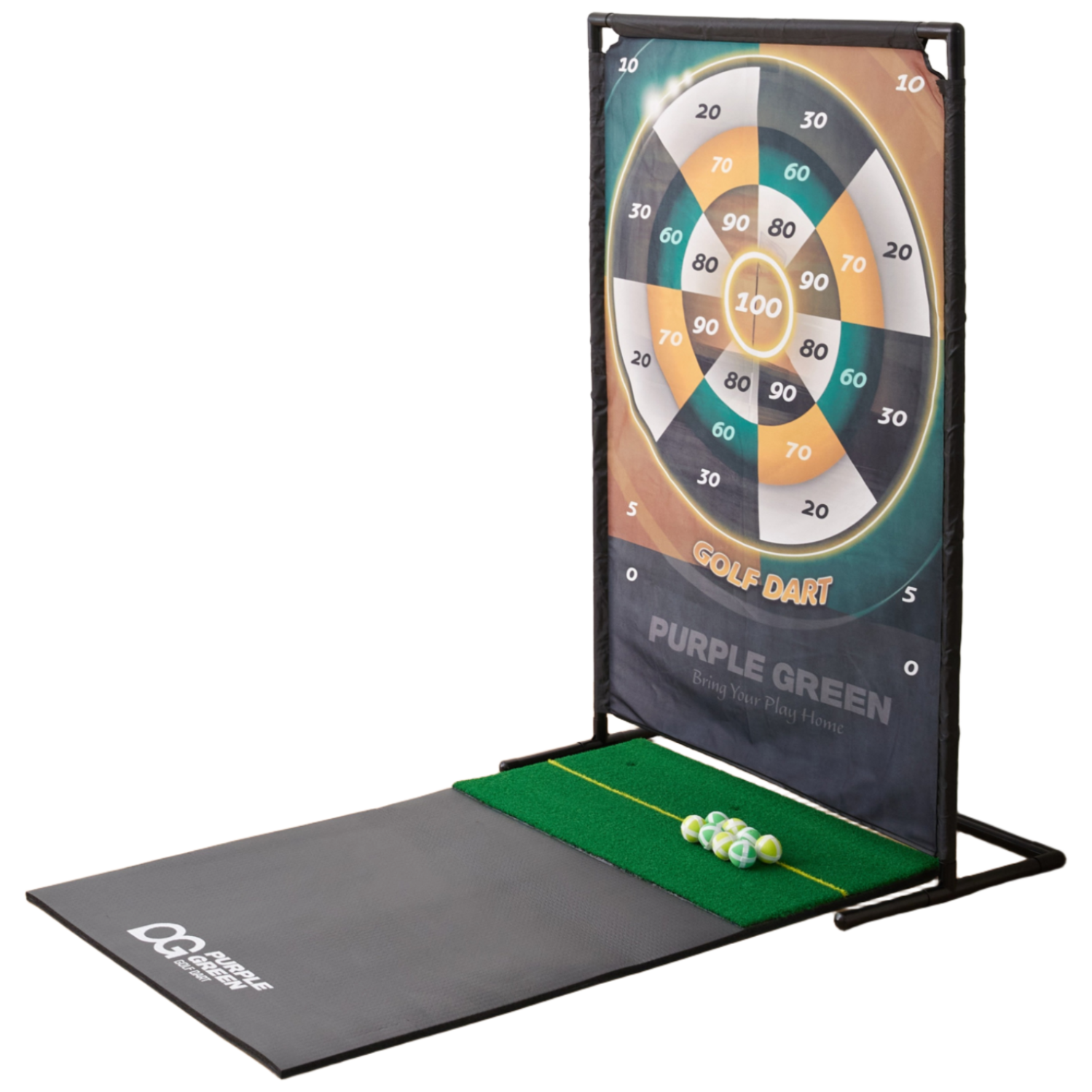 퍼플그린 골프다트 PRO 골프 스윙 연습기 가정용 연습장 세트 연습 매트 그물망 포함 83,450원