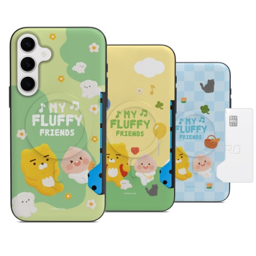 갤럭시S24플러스 (S926) 카카오프렌즈 마이플러피프렌즈 투카드 맥세이프 호환 범퍼 케이스 카드포켓 26,000원