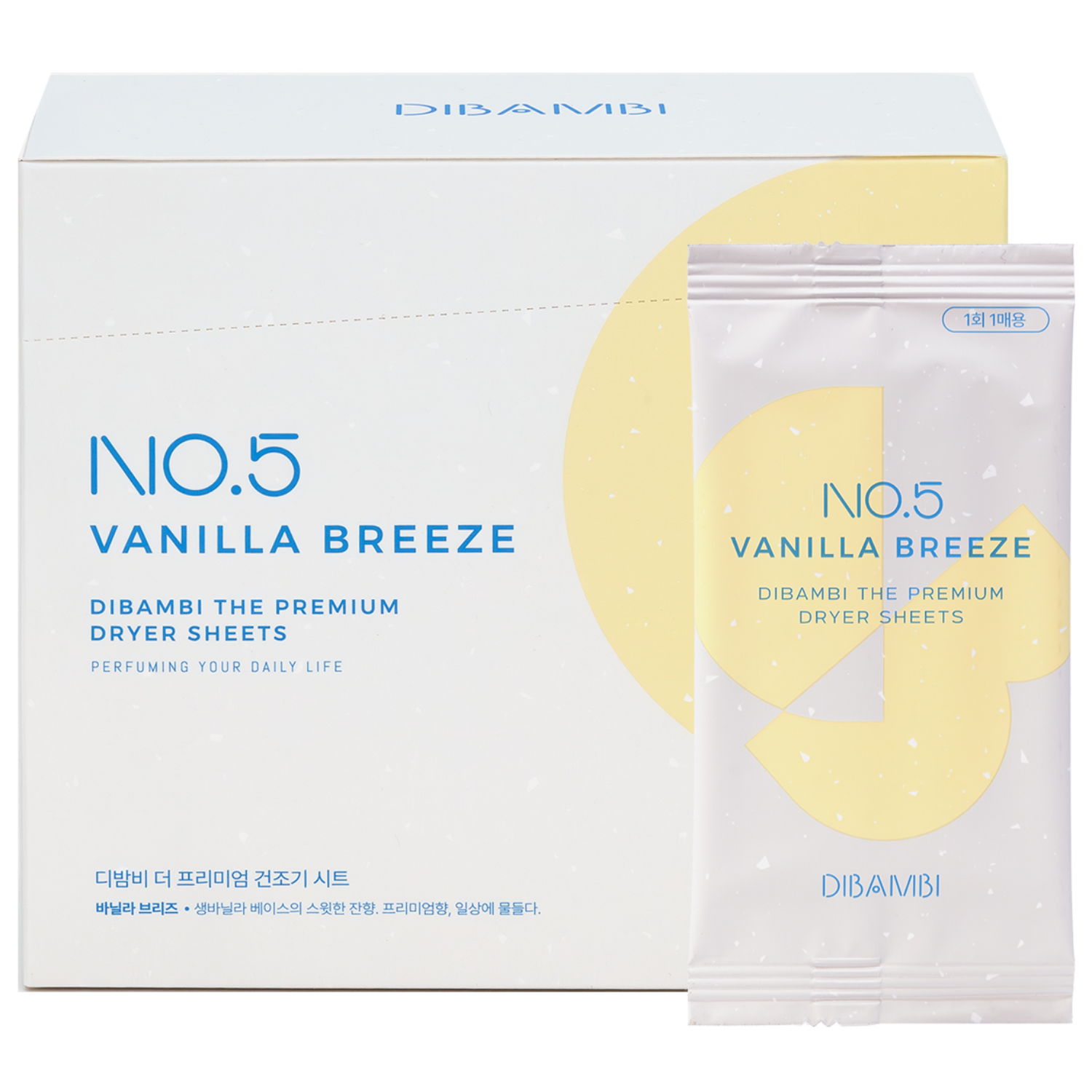 디밤비 더 프리미엄 건조기 시트 섬유유연제 5 바닐라 브리즈 본품, 40매, 1개 19,900원