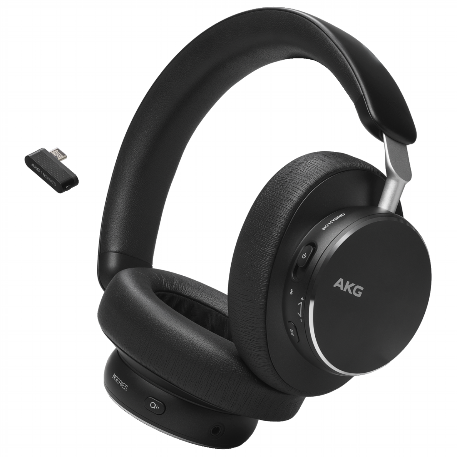 삼성공식파트너 AKG N9 HYBRID 블루투스 헤드폰 Hi-Res 공간음향 노이즈캔슬링 최대 100시간 C타입 동글이 톡쓰루 주변소리듣기 LDAC 무선 헤드셋, 블랙 279,010원