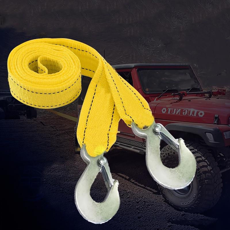 차량 비상용 고강도 5톤 견인 나이론 스트랩 후크 로프 4M 8,000원