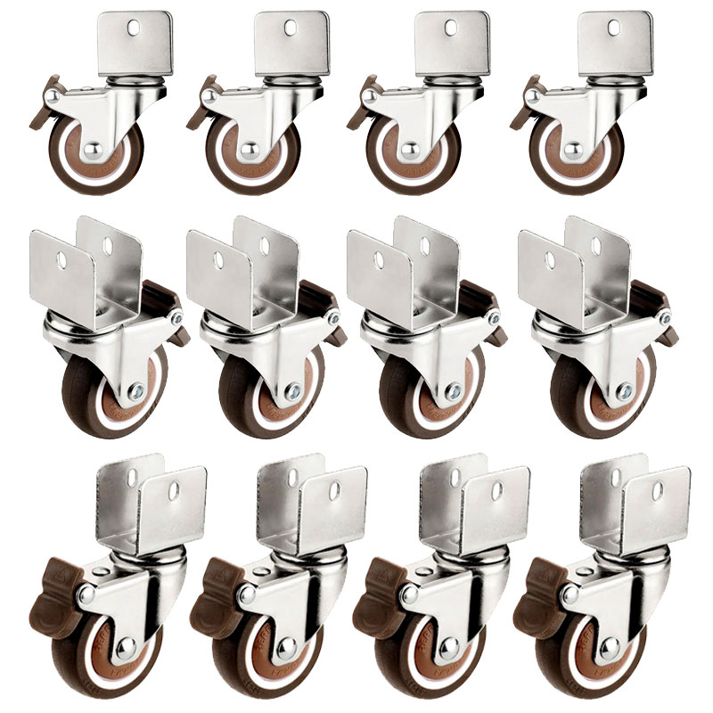 가구 바퀴 U형 회전 캐스터 다리 부착식 소형 24,200원