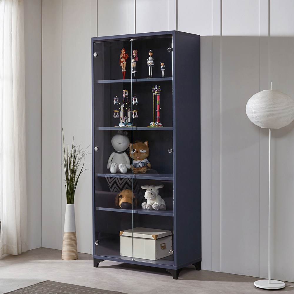 [에타홈] 펠리 인테리어 유리 진열장 피규어 레고 장식장 800 214,360원