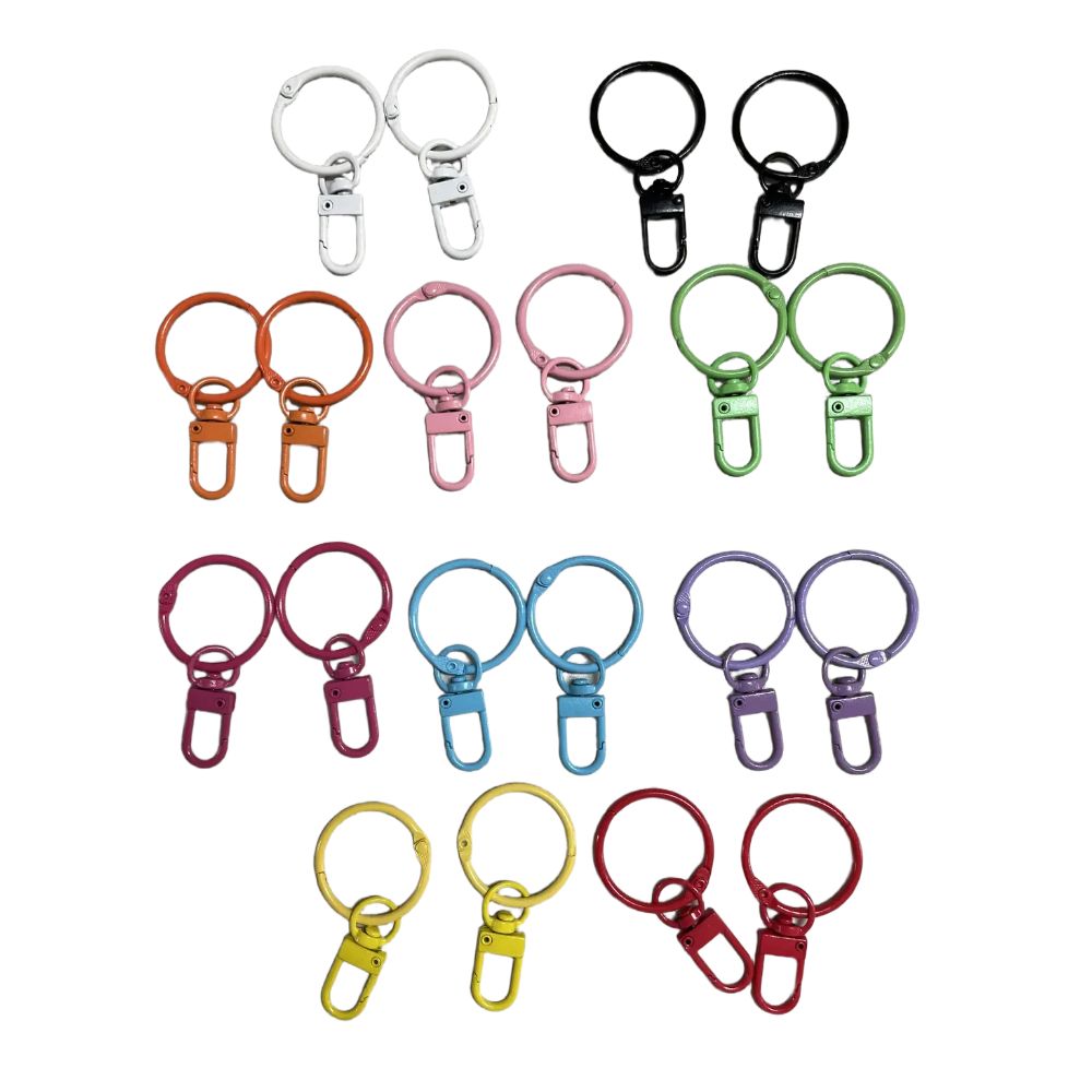 깔끔일상 가방고리 키링 연결고리 다용도 컬러 세트 6,530원