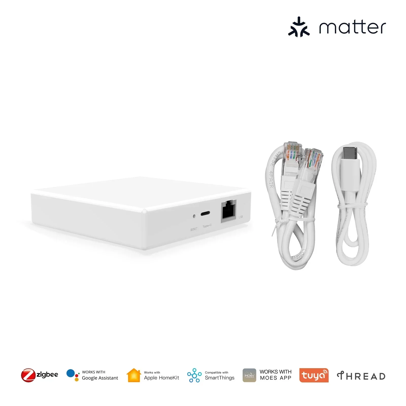 MOES Matter Gateway Tuya Zigbee를 통한 스마트 홈 제어 Siri를 음성 HomeKit SmartThings Google Assista 52,400원