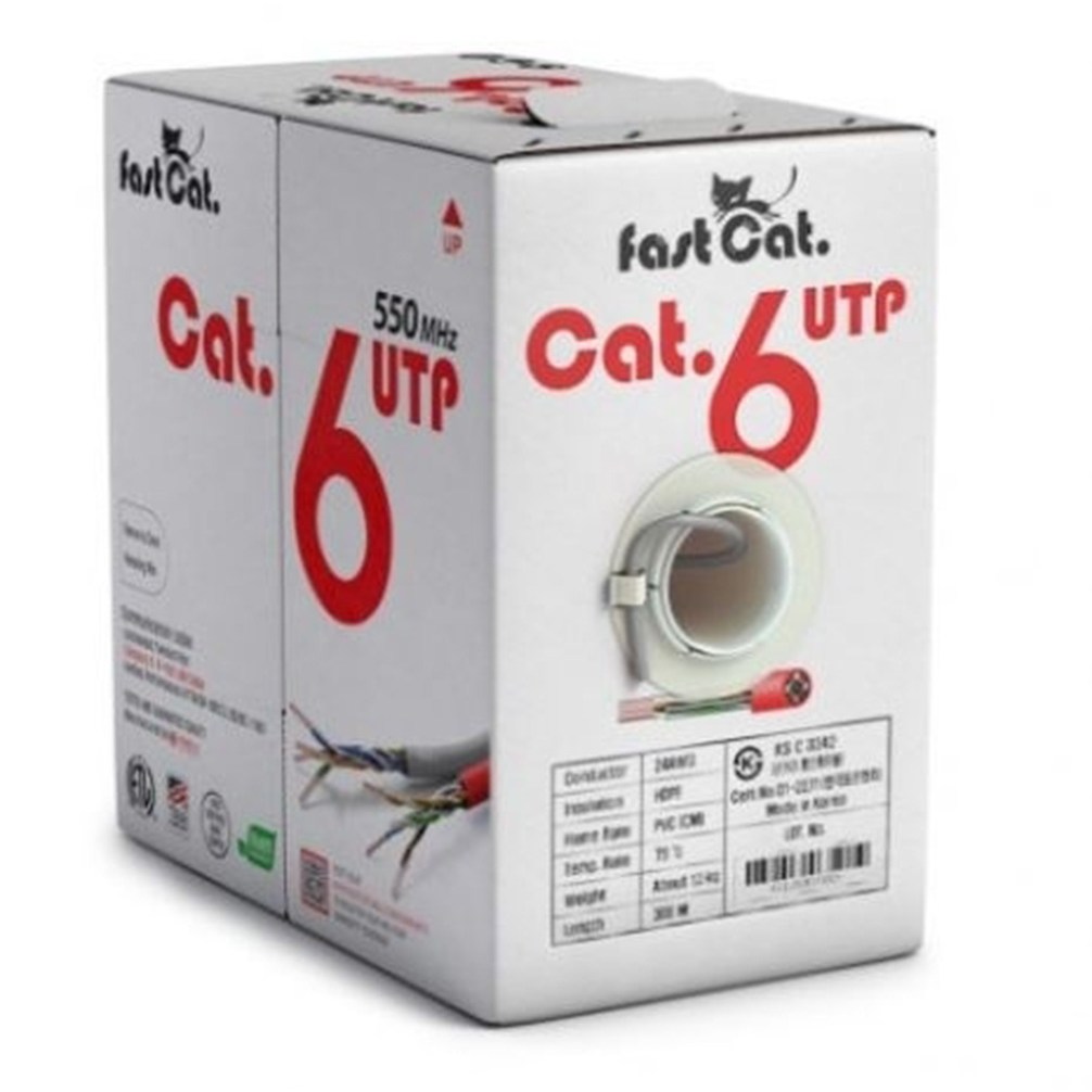 동일전선 CAT.6 UTP 랜케이블 300M 1롤 박스 [회색] 158,100원