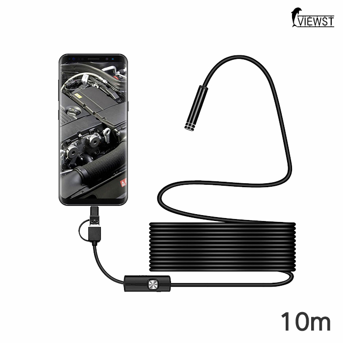 VIEWST-02 스마트폰 관로 배관 탐지 하수구 하수도 내시경 카메라 21,900원