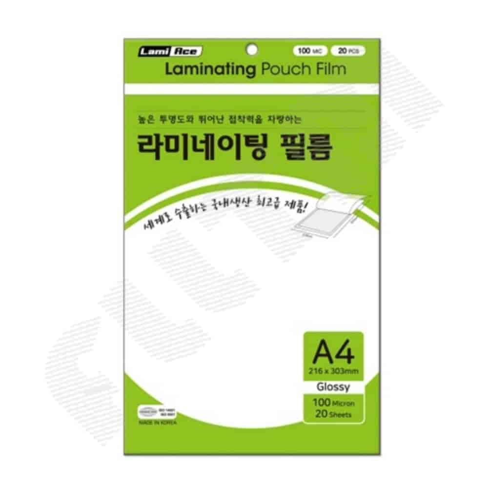 코팅지 필름 A4 20매 100mic 223x313mm 2,800원