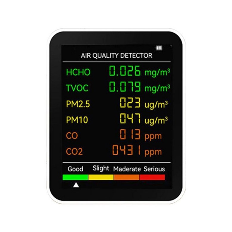 공기 측정기 실내 산소6-in-1 온도 및 습도 공기질 게이지 CO2 분석기 31,700원