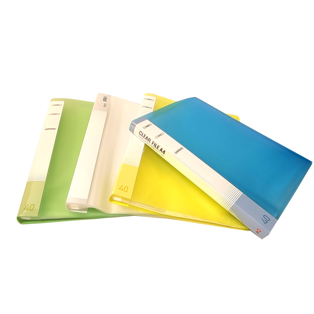 반투명 클리어화일 A4 40매 리필속지포함(리필추가가능) 50권 1박스 74,000원