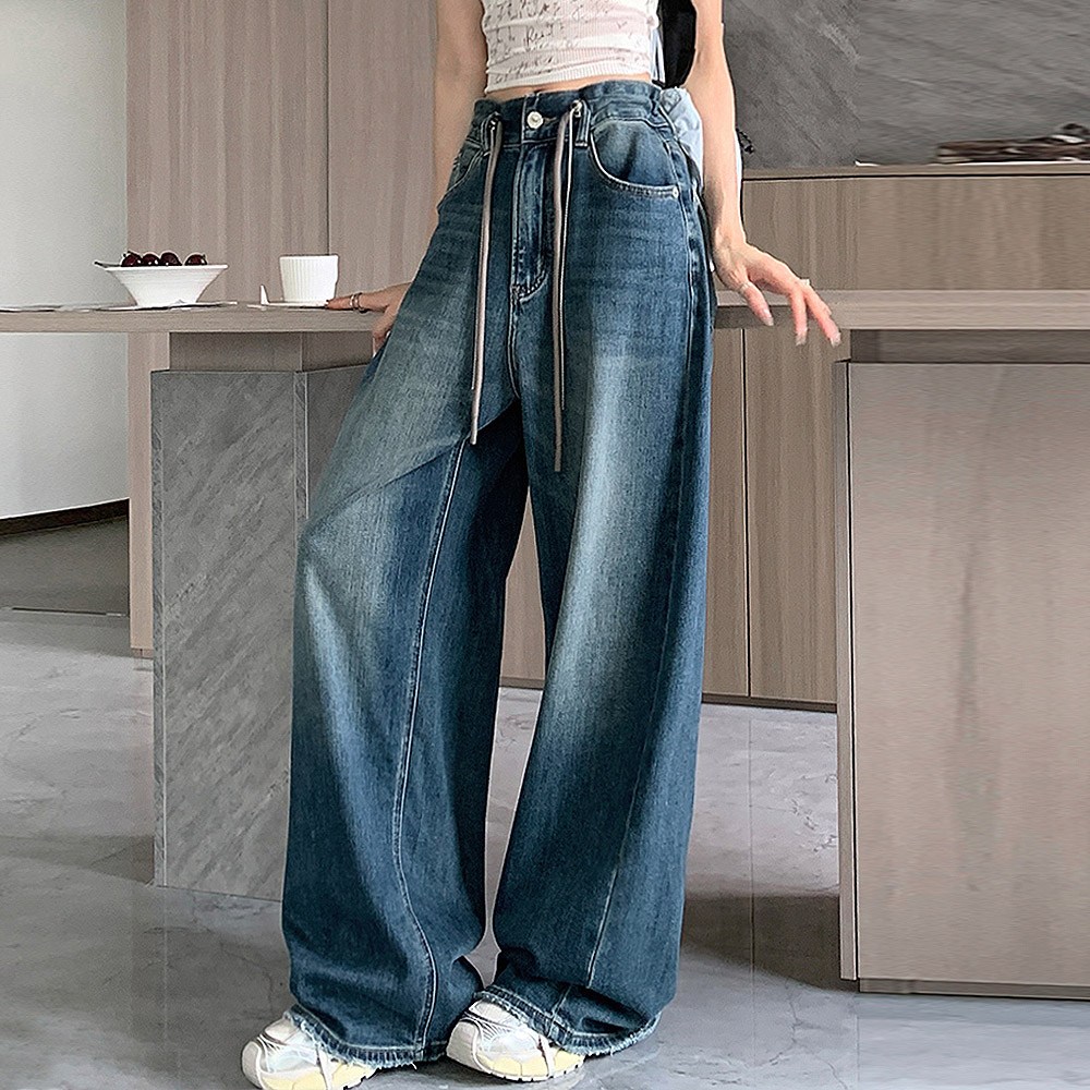 대박난박양 더블 스트링 와이드 청바지 32,800원