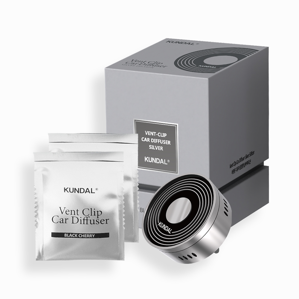 쿤달 클래식 무드 딥퍼퓸 차량용 방향제 클립형 실버 (디바이스 1ea+리필 2ea), 현재가 54,200원