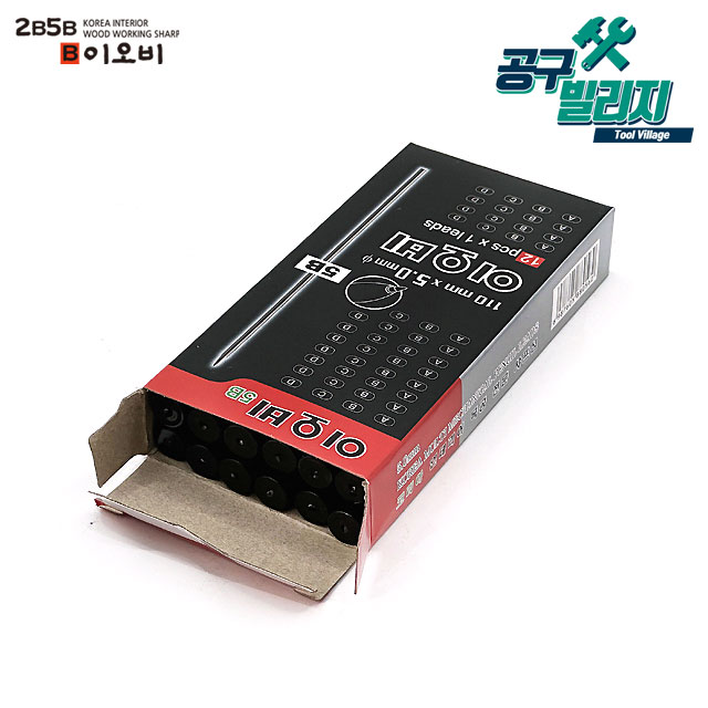 이오비 샤프심 5mm 마킹펜슬 두꺼운 샤프 목공 인테리어 제도 건축 스케치(1세트/12개입) 10,200원