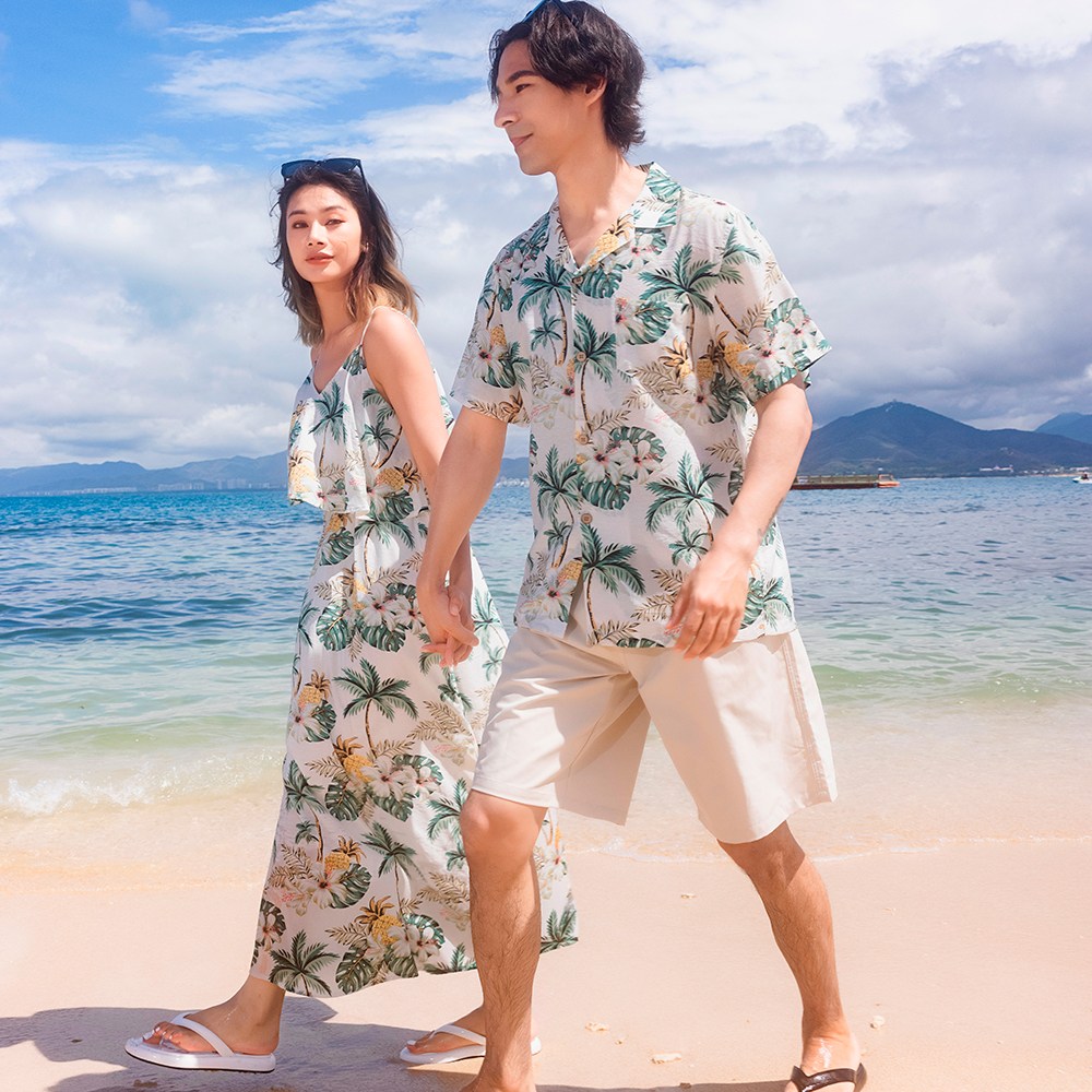 44~77 두근비치 신혼여행 커플룩 바캉스 원피스 휴양지 커플룩 허니문 커플룩 여성 여름 원피스 휴양지 원피스 바캉스 커플룩 커플 비치룩 동남아 커플룩 남자바캉스남방 허니문룩 31,210원
