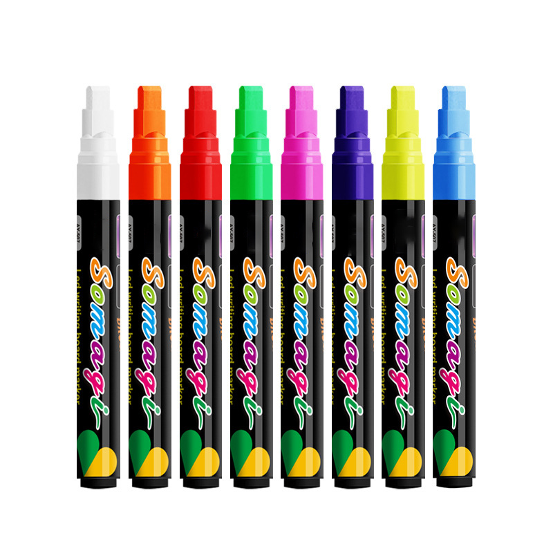 비더블유비 블랙보드마카  윈도우 마카 7mm 펜 8 자루 오래쓰는 블랙 보드 마카 펜 지워지는, 현재가 8,990원