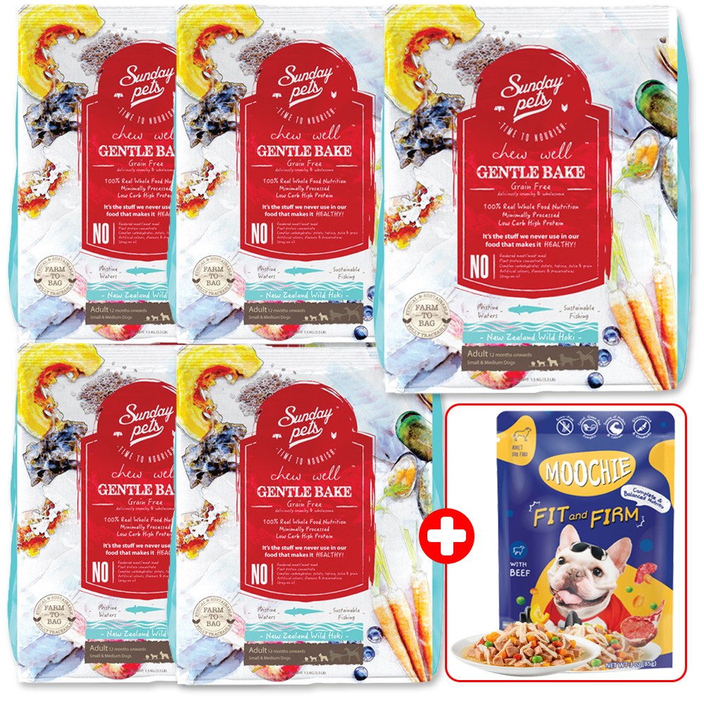 선데이펫 젠틀베이크 오븐베이크 사료 그레인프리 초록입홍합 함유 + 사은품 증정 149,800원