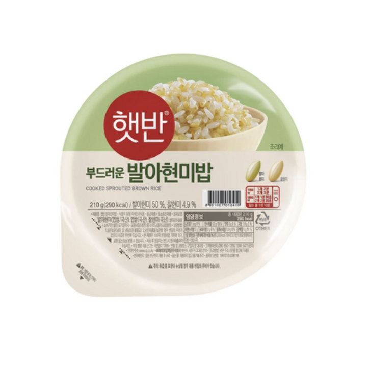 CJ햇반 발아현미밥 210g.36개 28,180원