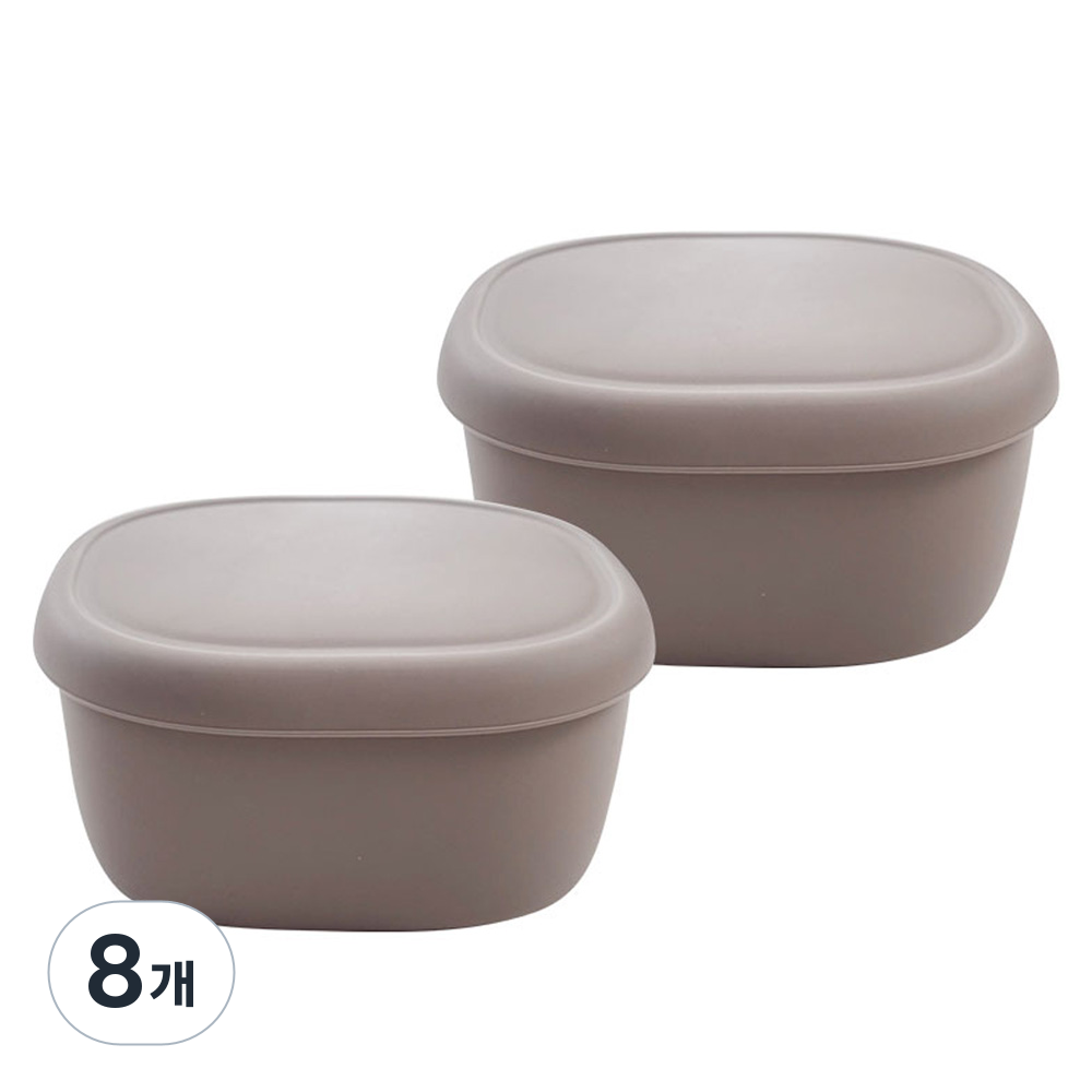 실리팟 국내 실리콘 밀폐용기 소 103 x 80 x 50 mm, 8개, 180ml 50,000원
