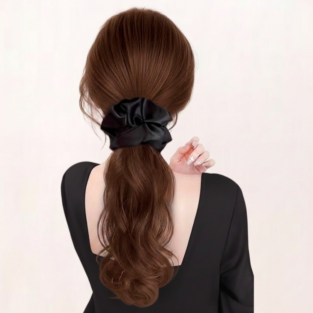 쁘띠엘라 포니테일 곱창밴드 집게핀 롱웨이브 가발 19,700원