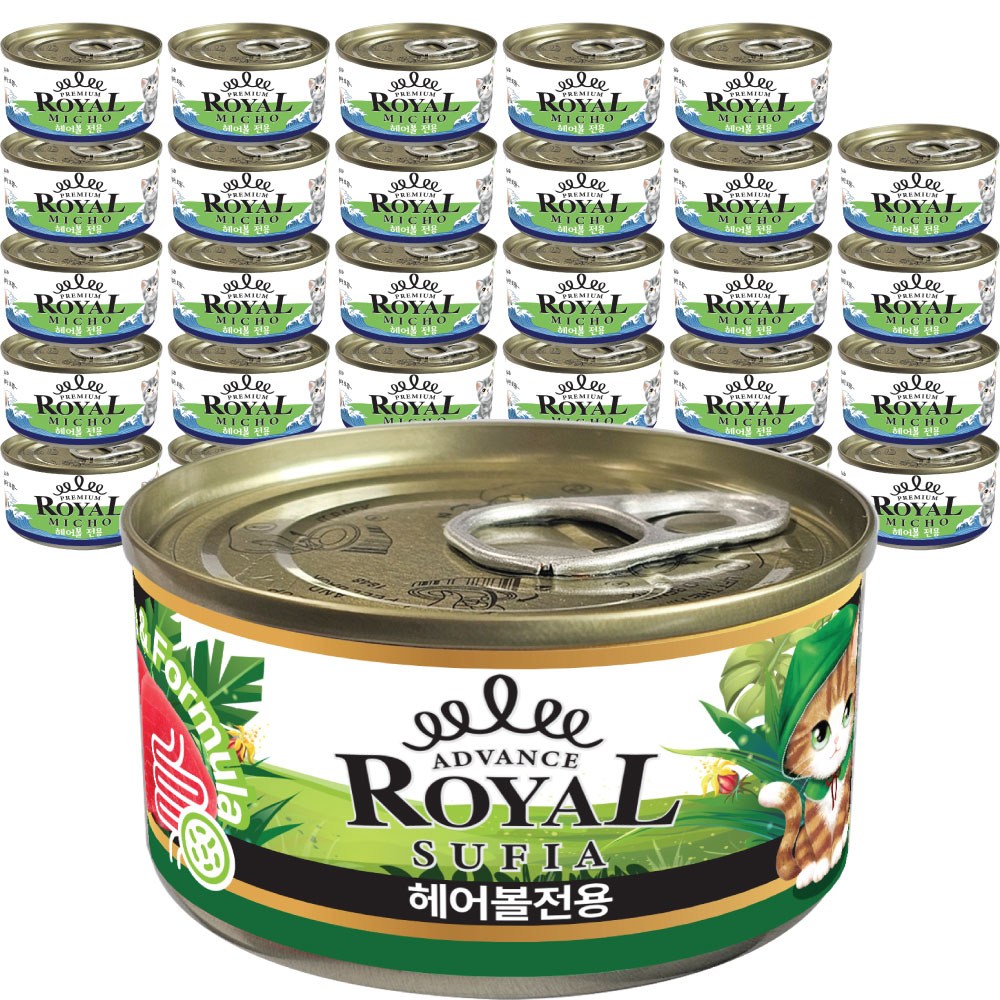 어드밴스 로얄 수피아 7종 85g x 90개입 고양이 캔 길냥이 통조림 간식, 90개, 85g, 수피아 참치&헤어볼 56,900원