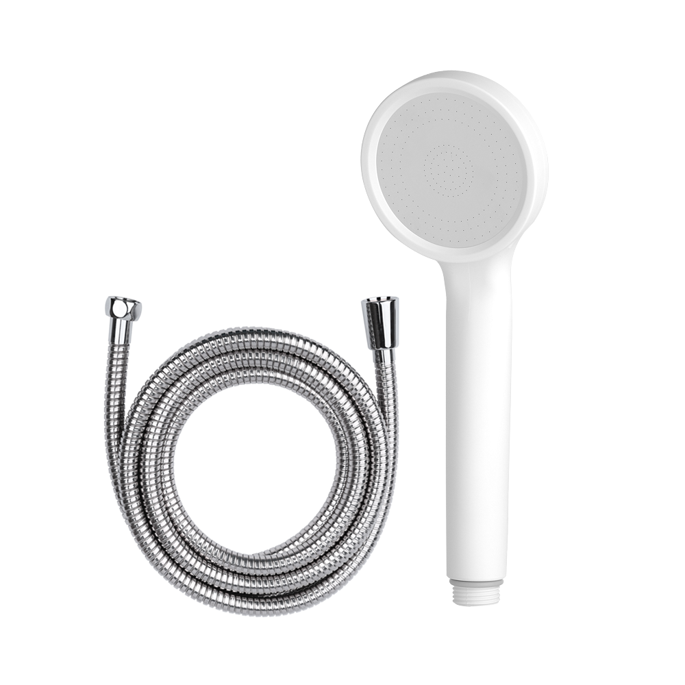 퓨어수 1기능 수압상승 샤워헤드 + 메탈샤워호스 2m 세트, 무광화이트(샤워헤드), 실버(호스), 1세트 17,900원
