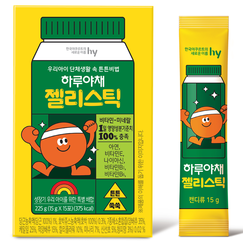 에치와이 하루야채 젤리스틱, 오렌지, 225g, 1개 12,860원