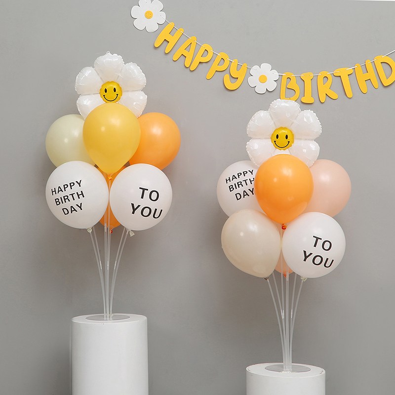 [피앤비유니티]풍선스탠드2입 모음 스마일 윙크 데이지 브라운 생일 컨페티 풍선꽂이 7,790원