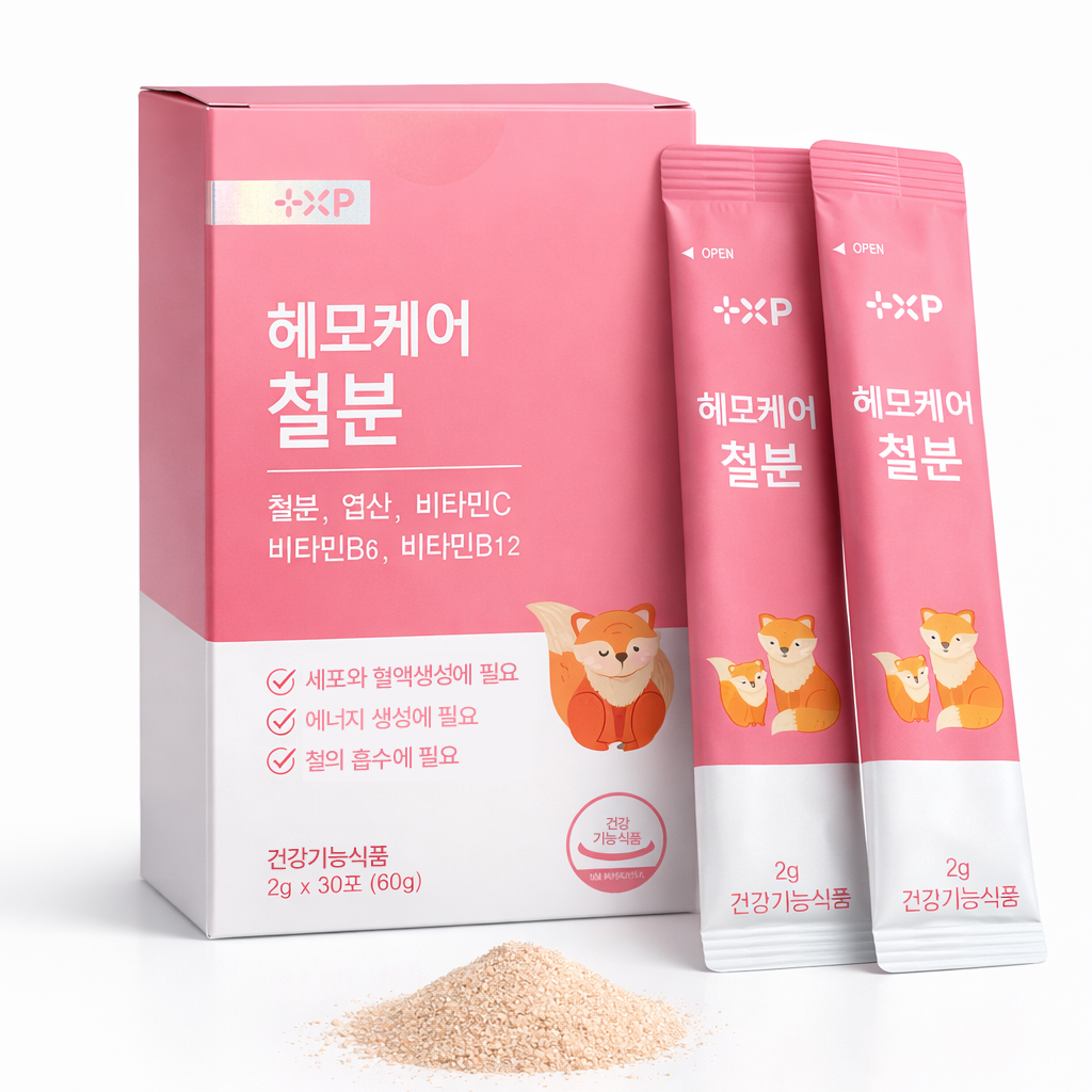 헤모케어 철분 비헴철 임산부 수유부 성장기 청소년 엽산 비타민C, 1개, 30회분 25,000원