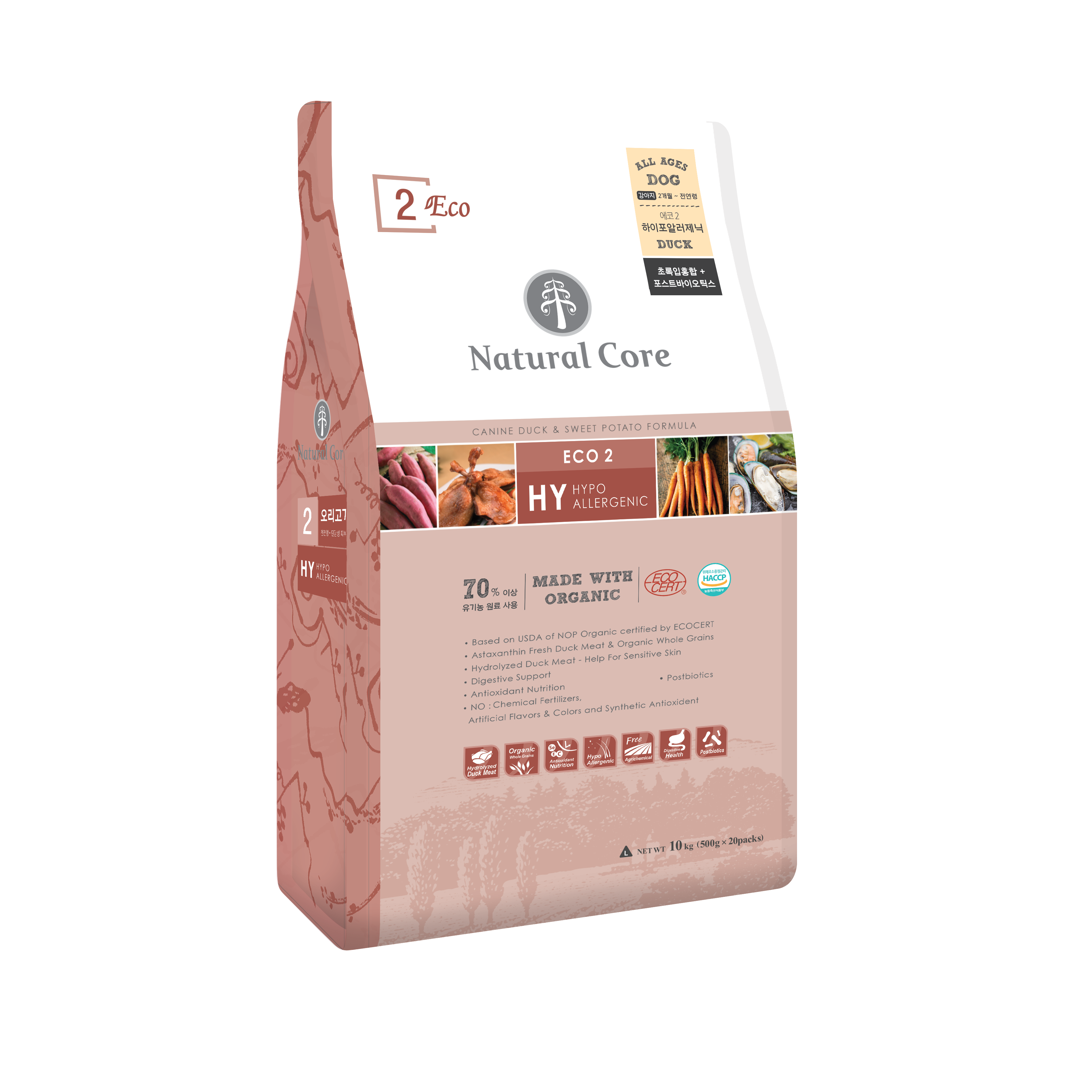 네츄럴코어 전연령 강아지 에코2 하이포알러제닉 큰입자 기능성 사료 74,690원