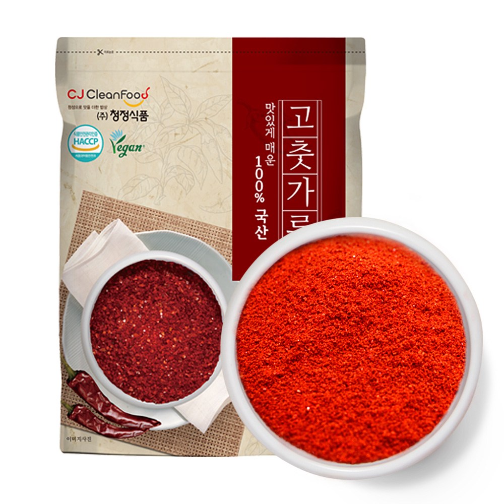 25년 청정식품 HACCP 국산 햇 고운 고춧가루 1kg 22,500원