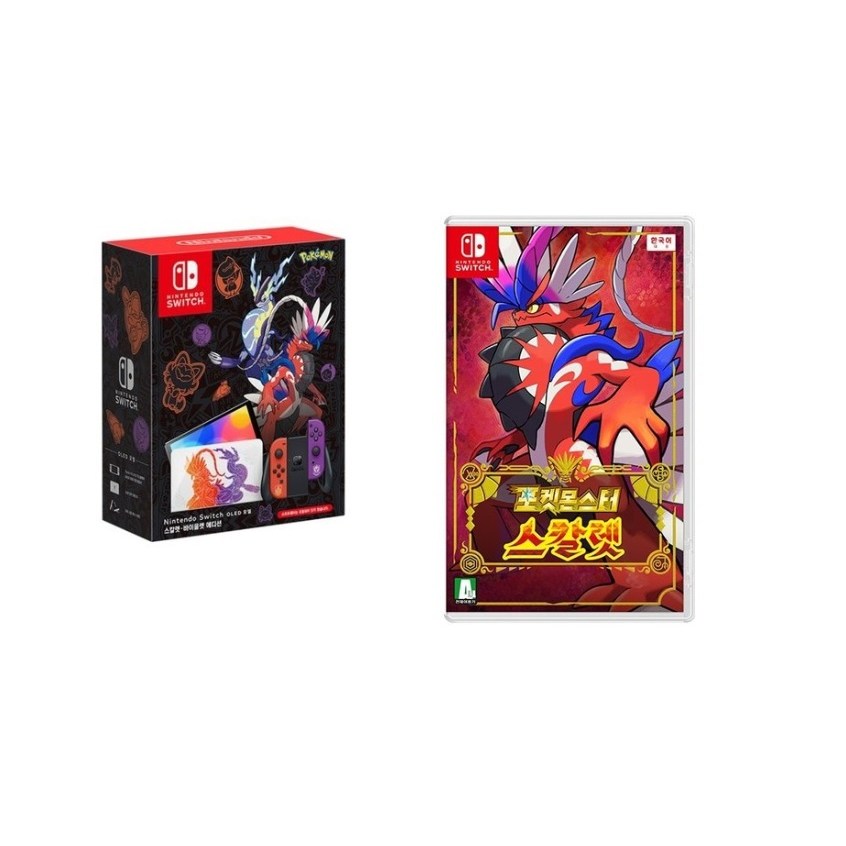 닌텐도 스위치 OLED 본체  포켓몬스터 스칼렛 바이올렛 에디션 + 포켓몬스터 스칼렛 603,250원
