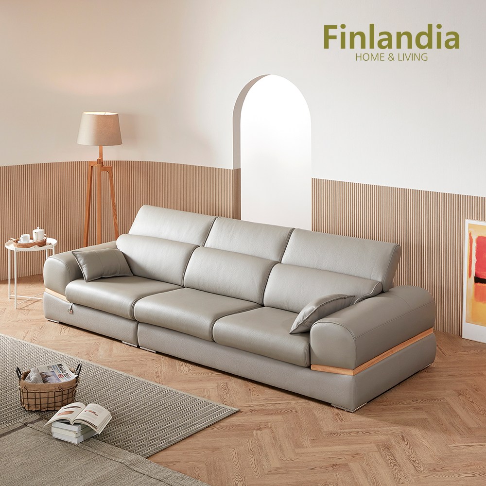 핀란디아 델라 4인 이태리 떼르소 통가죽 기능성 소파 2,200,000원