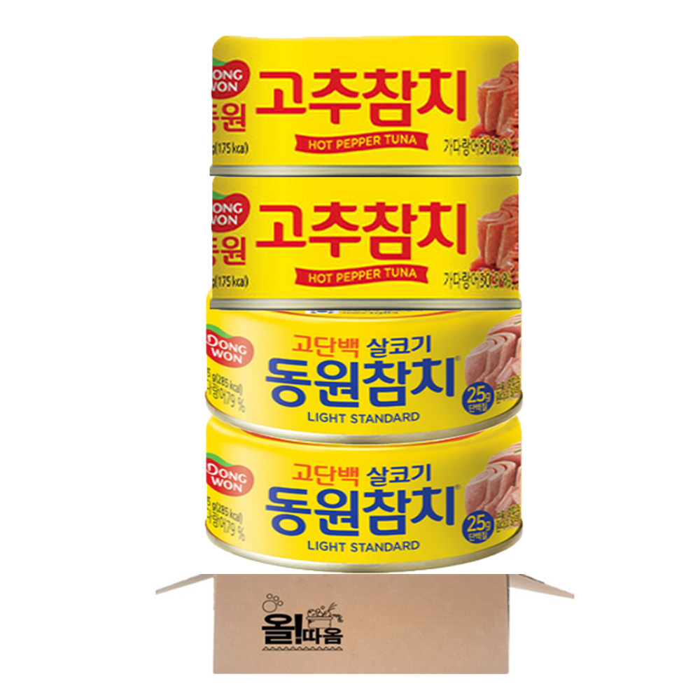 동원 살코기참치 135g 2입+고추참치 135g 2입, 1세트 12,980원