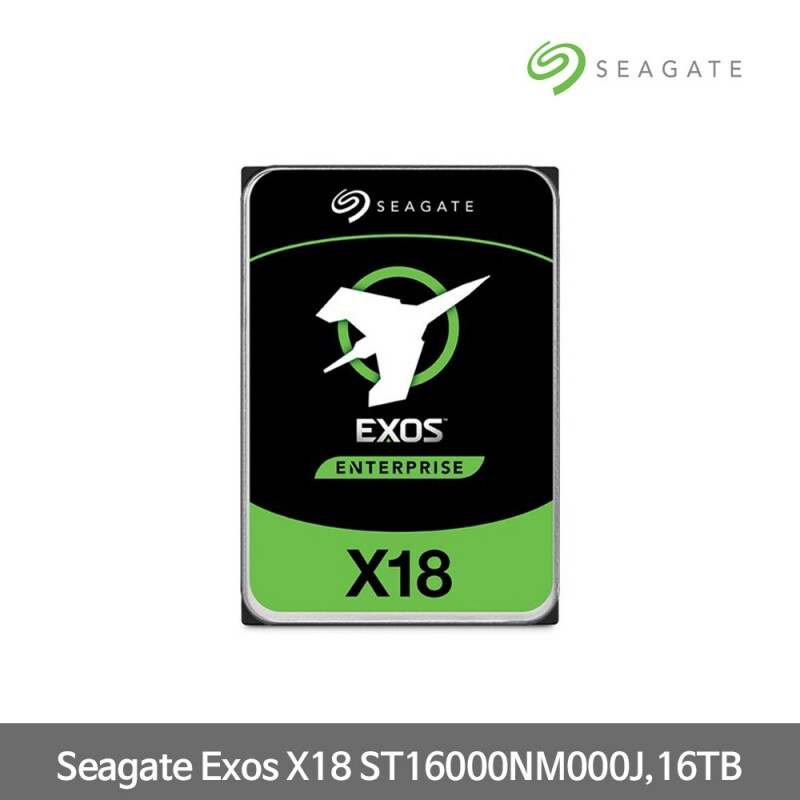 씨게이트 Exos X18 7200/256M ST16000NM000J,16TB 829,000원