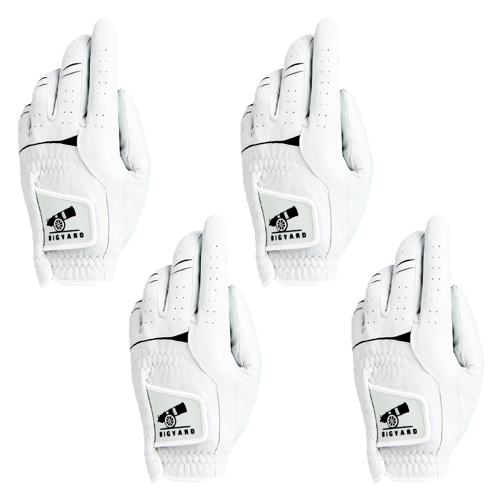 빅야드 남성용 천연 양피 골프장갑 왼손용, 화이트, 4개 29,900원