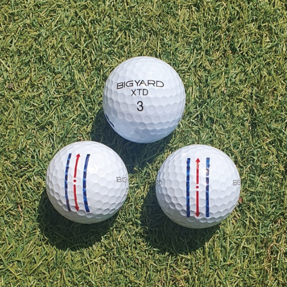 로스트볼 빅야드 삼선 인쇄  2피스  칼라  A+급 골프공 30알 비거리용 28,800원