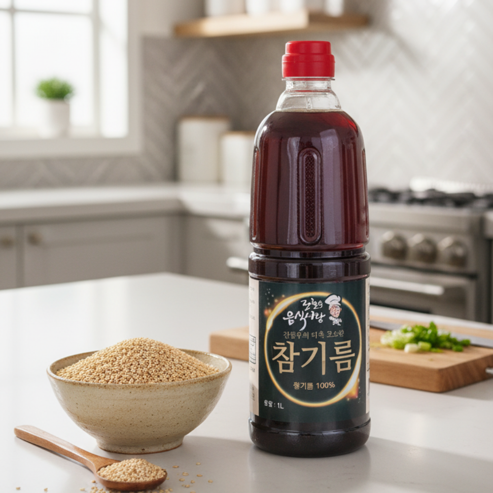 참기름 100프로 고소한 가정용 리터참기름 가성비 최고 오뚜기 해표 대용량 방앗간 13,700원