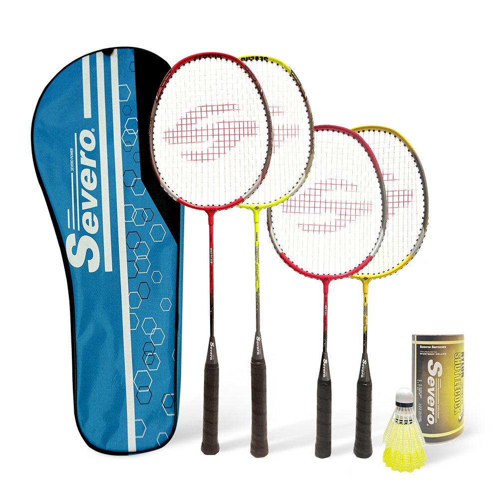 세베로 배드민턴 라켓 매트3.0 4인세트 일반2P+미니2p+셔틀콕2p, 단일상품, 1세트 30,800원