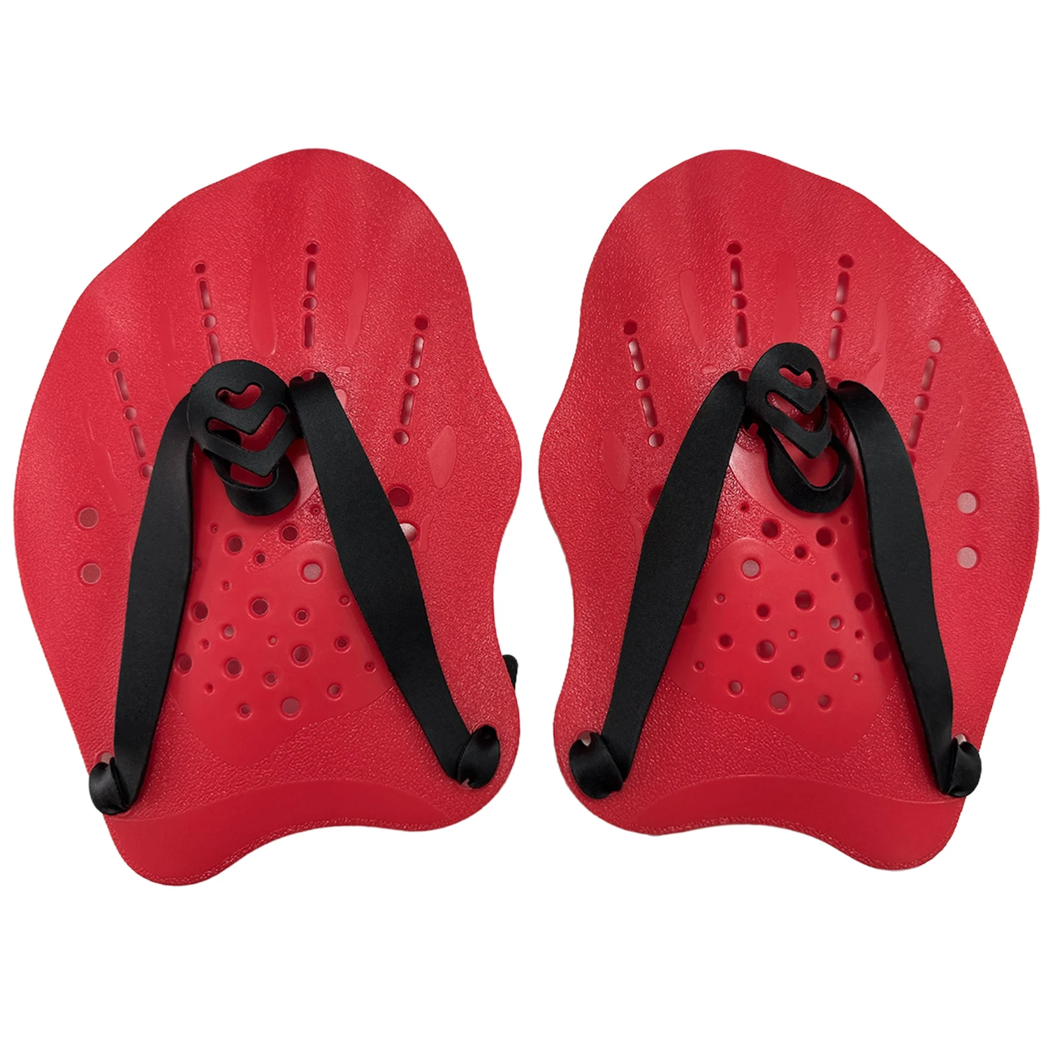 조절 가능한 실리콘 스트랩이 있는 수영 훈련 손 오리발 1쌍 17,400원