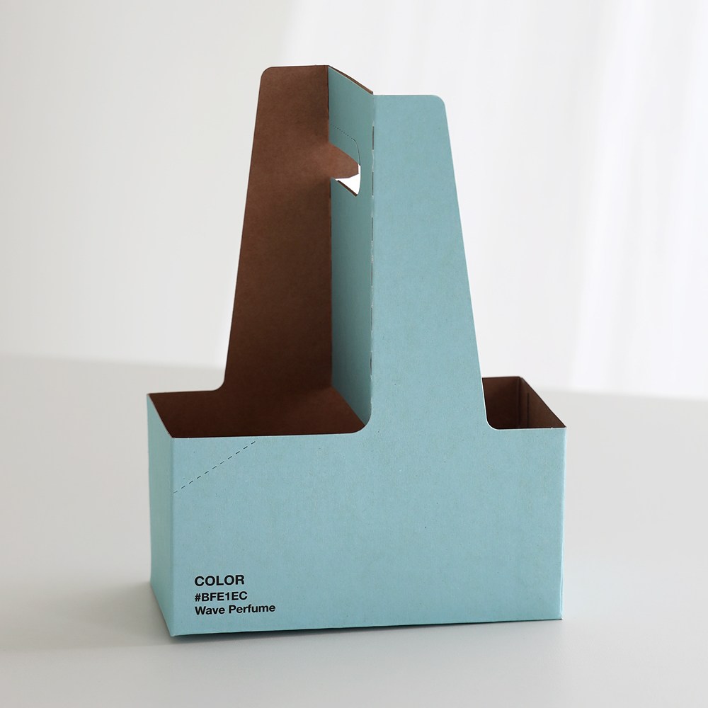 테이크아웃 컵캐리어 2구 팬톤 롱 파랑, 1박스, 200개입 25,800원